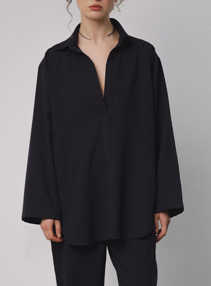 Сорочка поло чорна NOMA STUDIO (NOMA_612025)