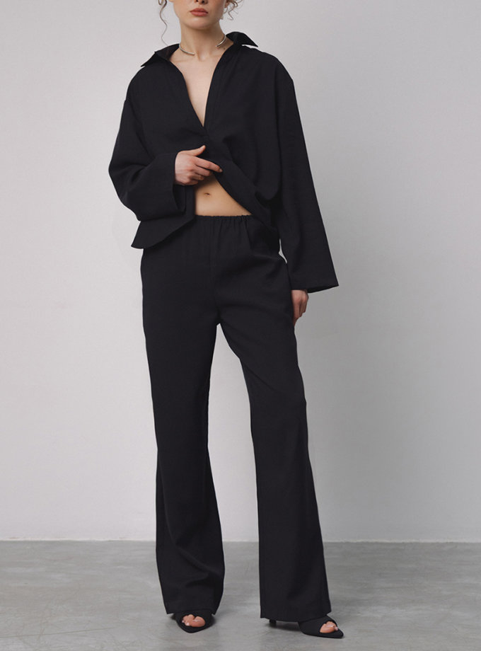 Брюки чорні на резинках NOMA STUDIO (NOMA_72025)