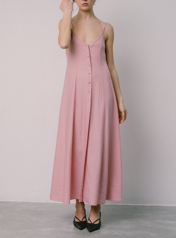 Сукня на ґудзиках рожева NOMA STUDIO (NOMA_262025)