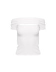 Багатофункціональний топ з візкозного трикотажу білий THE PLUM LAB (TPL_HT-SS24-0001) - фото 5
