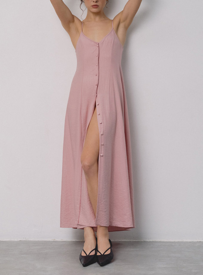 Сукня на ґудзиках рожева NOMA STUDIO (NOMA_262025)