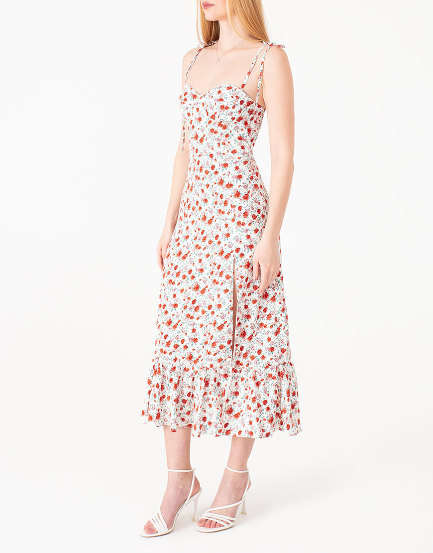 IMG_6778-не кадр-2 Сукня з чашками біла принт троянди MAGNETIC (MGN_ 1733WR) - фото 2