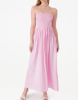Лляна сукня-бандо рожева MAGNETIC (MGN_1738PK) - фото 5