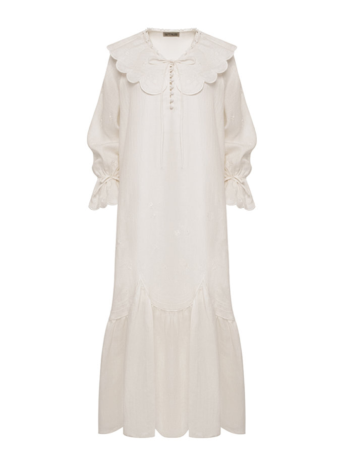 Сукня Ода з білою вишивкою GAPTUVALNYA (GPTV_AA_4336)