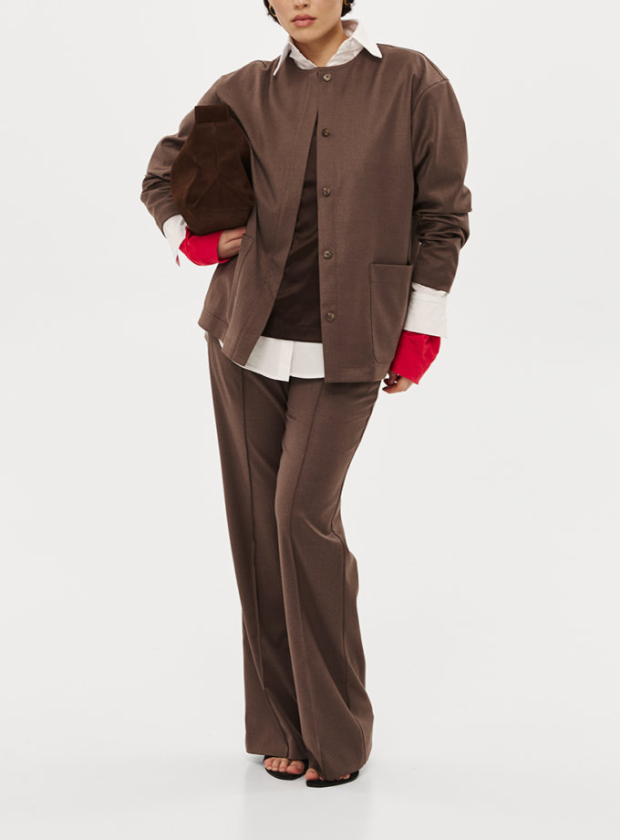 Штани прямі мокко NAZARELL! (NZRLL_shtany-priami-mokko)