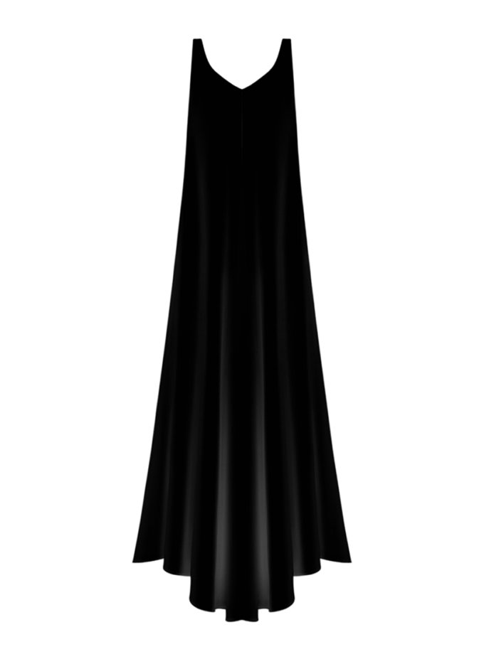 Сатинова максі-сукня з відкритою спиною THE PLUM LAB (TPL_MD-SS25-0002)