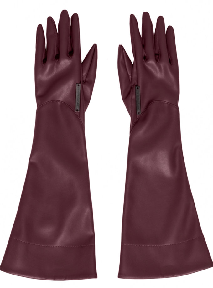 Рукавички довгі Nympha кольору бургунді 7/11 SEVEN ELEVEN (SE_SE26GlNympha_Brd)