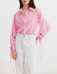 Сорочка прямого крою зі стрічками рожева L.A.B BY TERNOVSKAYA (LAB_SS2509)