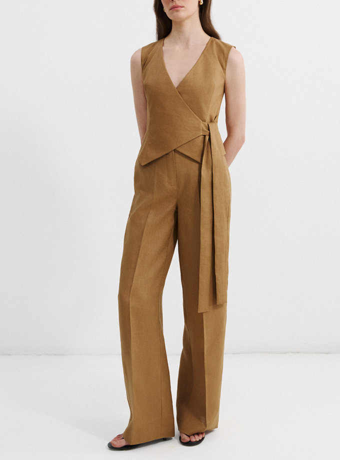 Штани прямого крою з льону L.A.B BY TERNOVSKAYA (LAB_SS2521)