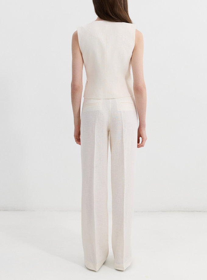 Штани прямого крою з льону L.A.B BY TERNOVSKAYA (LAB_SS2522)