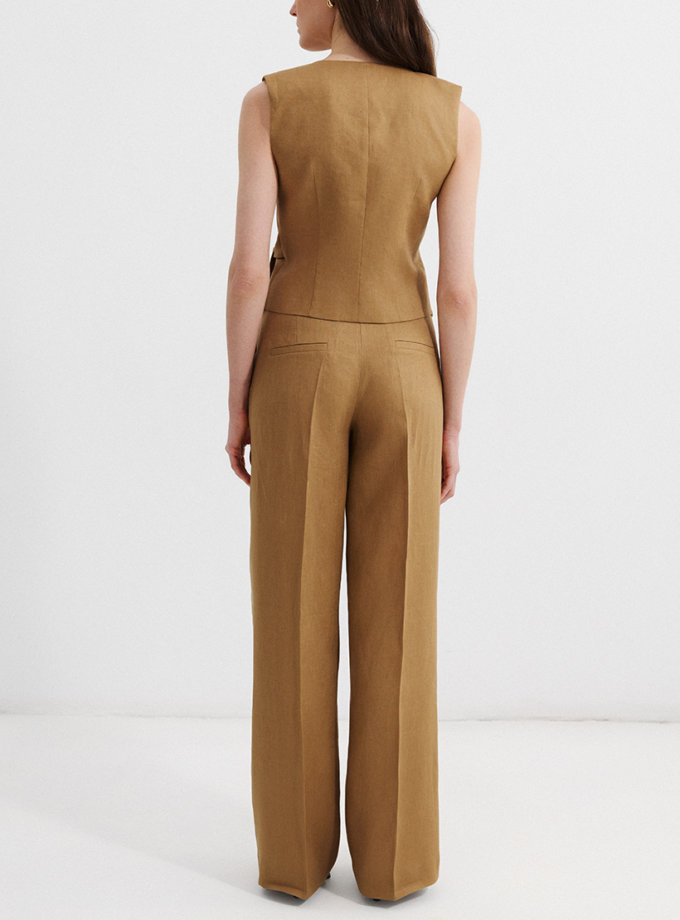 Штани прямого крою з льону L.A.B BY TERNOVSKAYA (LAB_SS2521)