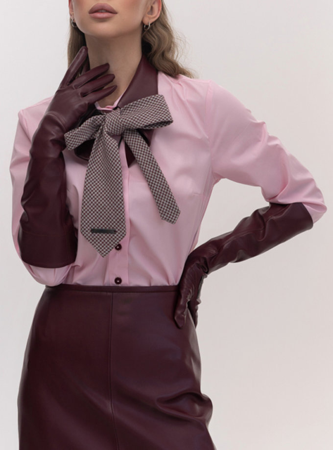 Сорочка з перекрученим коміром рожевого кольору 7/11 SEVEN ELEVEN (SE_SE26Shrt_cll_P)