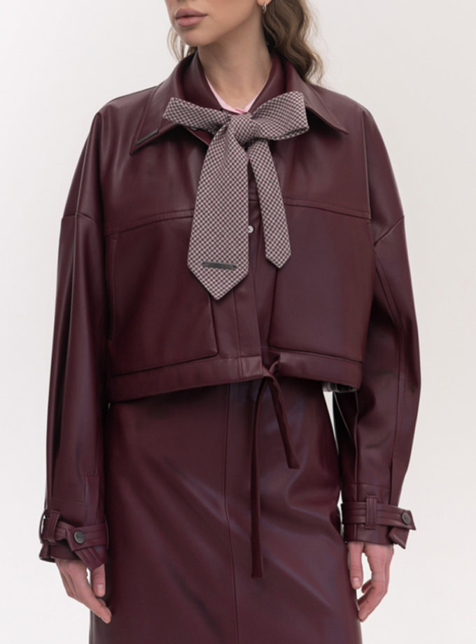 Куртка укорочена оверсайз бургунді 7/11 SEVEN ELEVEN (SE_SE26JcktOvr_Brg)