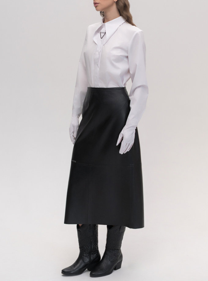 Спідниця міді A-силуету чорного кольору 7/11 SEVEN ELEVEN (SE_SE26Sk2Md_B)