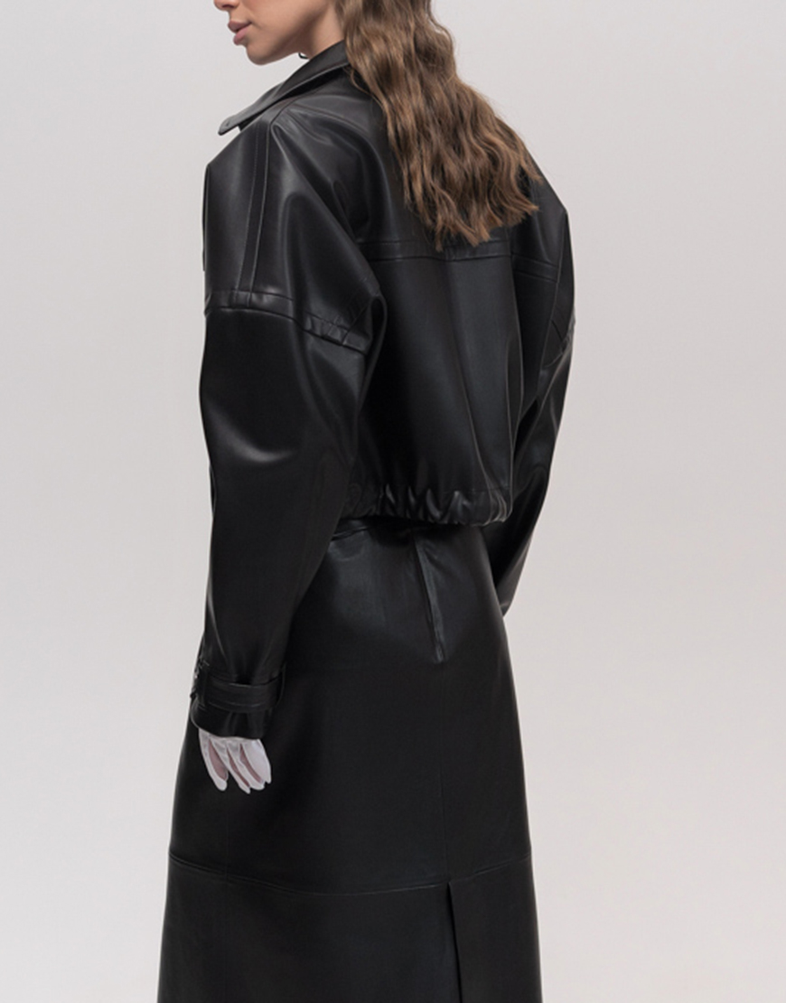 Seven_Eleven_PKHP_433 Куртка укорочена оверсайз чорна 7/11 SEVEN ELEVEN (SE_SE26Jckt_B) - фото 4