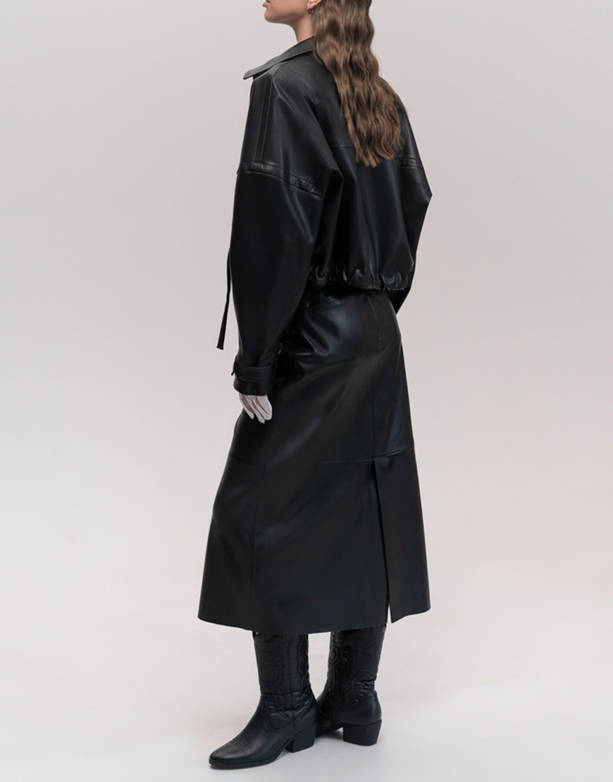 Seven_Eleven_PKHP_442 Спідниця міді A-силуету чорного кольору 7/11 SEVEN ELEVEN (SE_SE26Sk2Md_B) - фото 3