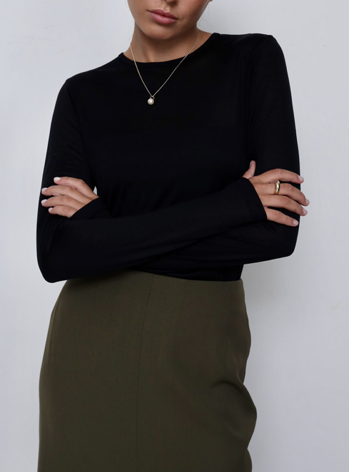 Лонгслив чорний NAZARELL! (NZRLL_НФ-00000029)