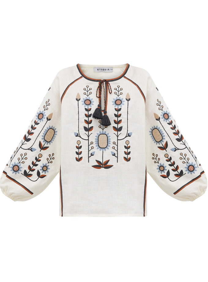 Вишиванка з рослинним орнаментом Lito ETNODIM (ETN_Lito)
