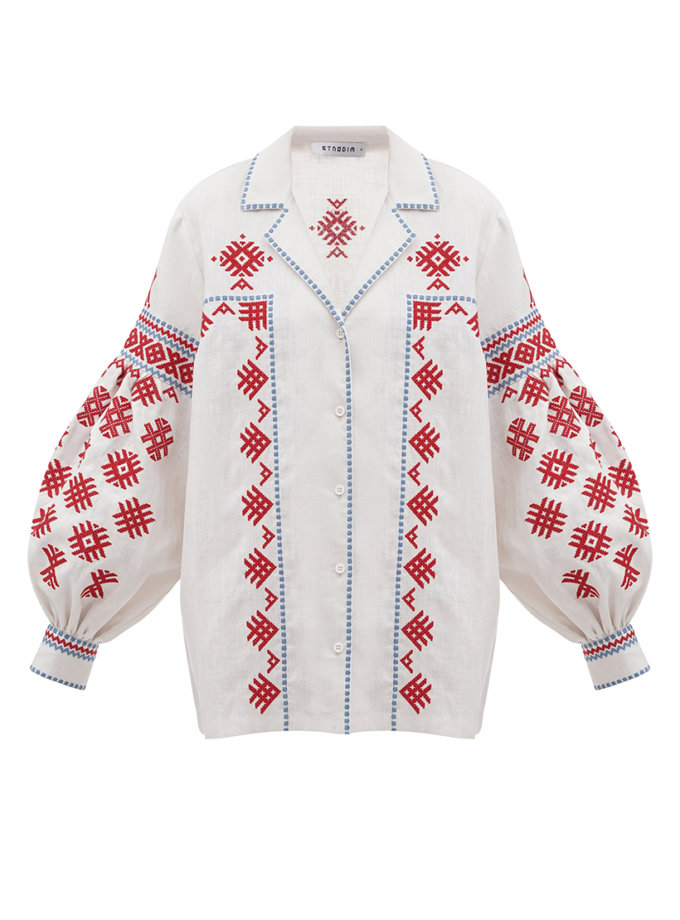 Жіноча вишиванка за мотивами орнаментів Ольги Косач Pchilka ETNODIM (ETN_Pchilka)