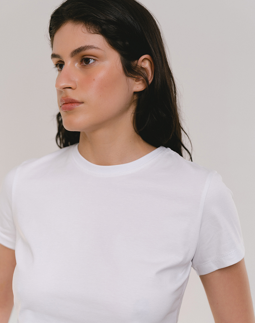 DSC09787s Футболка приталена біла BALCONY GARMENT (BLCN_1437) - фото 2