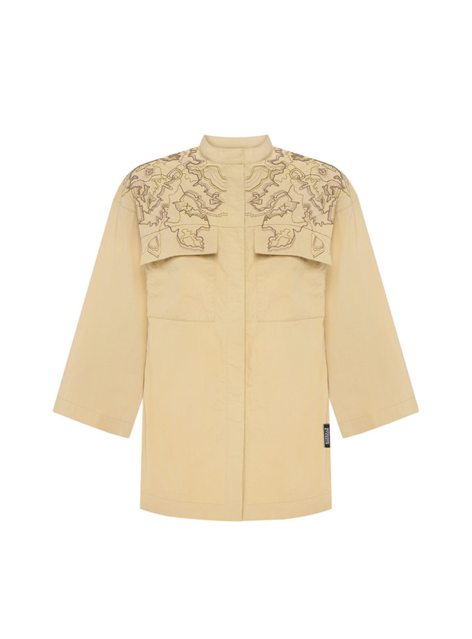 Жіноча сорочка з вишивкою ETNODIM (KAPSULA_ETND-RD-SAND-FEMALE)