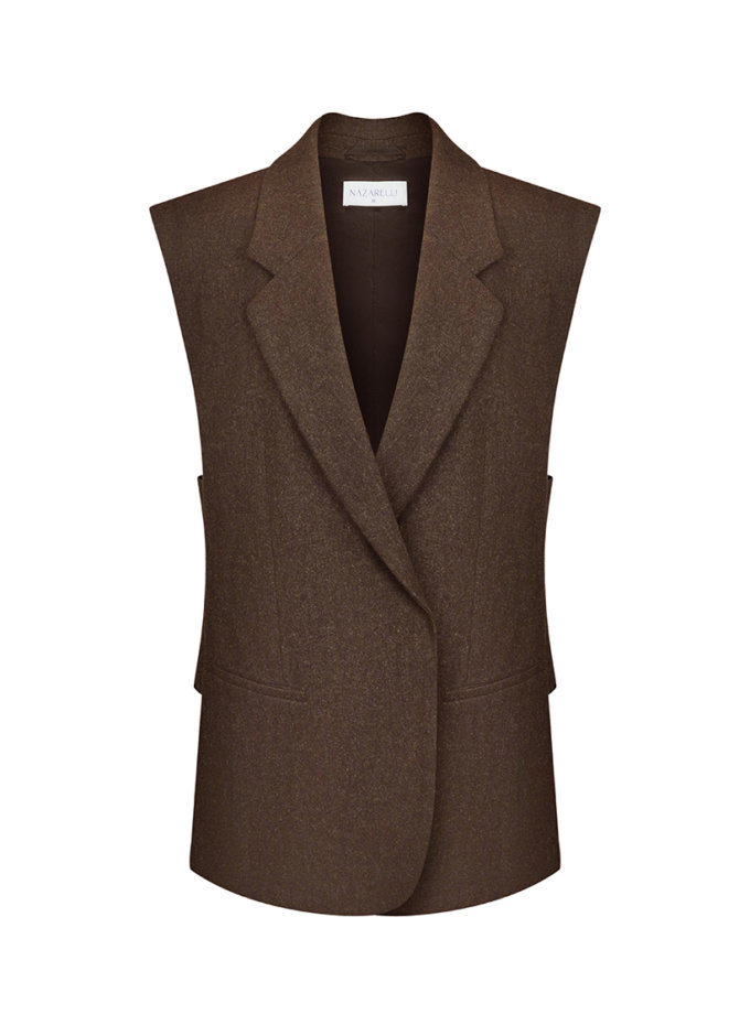 Жилет коричневий NAZARELL! (NZRLL_VD117)