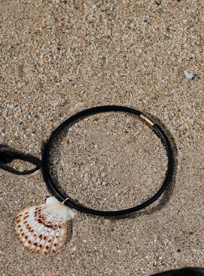 Намисто Shella leather біле ARKULYA (ARK_049)