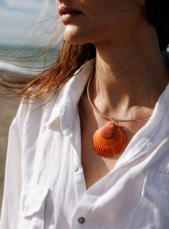 Намисто Shella помаранчеве ARKULYA (ARK_45)