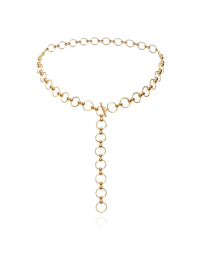 Кольє-трансформер Центро Чіко зі срібла в позолоті ORXATA.JEWELRY (ORX_nec_chiko_gp)