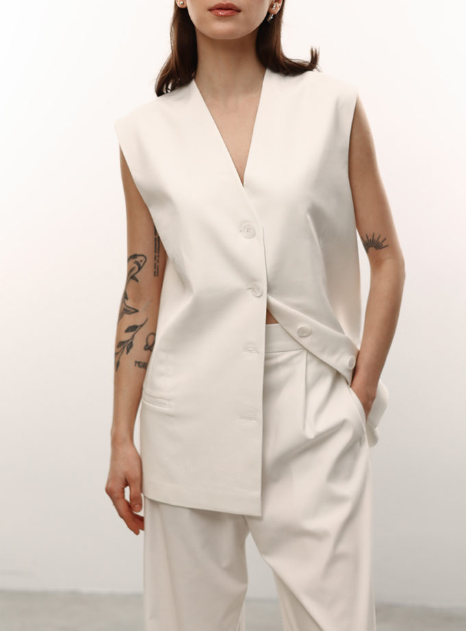 Жилет подовжений костюмного типу LiSOLODKA (LS_0014_25)