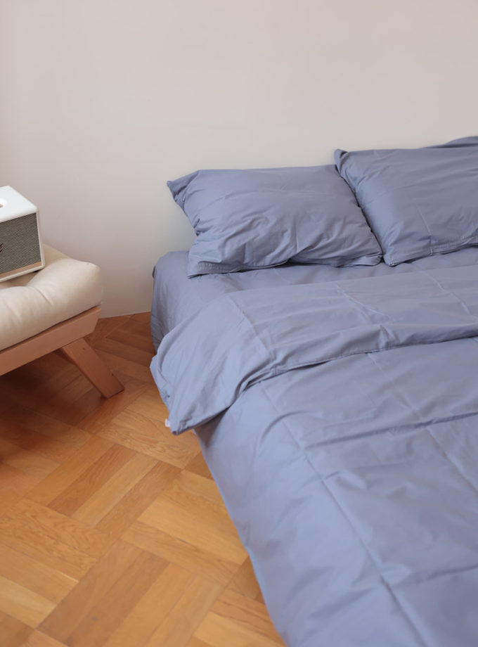 Комплект постільної білизни Ранфорс попелястий №56 BEDCLOZZZES (BEDCLZ_15696)