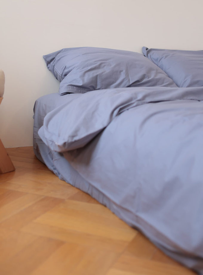 Комплект постільної білизни Ранфорс попелястий №56 BEDCLOZZZES (BEDCLZ_15696)