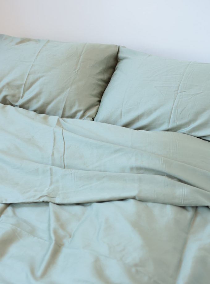 Комплект постільної білизни Оливковий сатин №58 BEDCLOZZZES (BEDCLZ_4233)