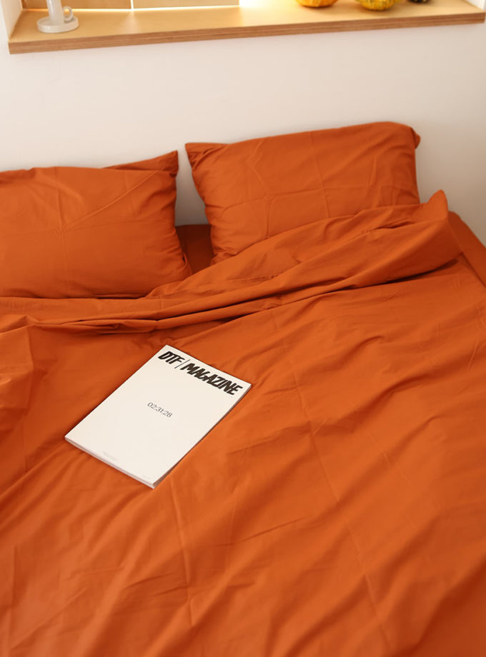 Комплект постільної білизни Теракотовий ранфорс №122 BEDCLOZZZES (BEDCLZ_13832)