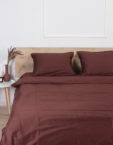 Комплект постільної білизни Шоколадний  сатин №78 BEDCLOZZZES (BEDCLZ_6386)
