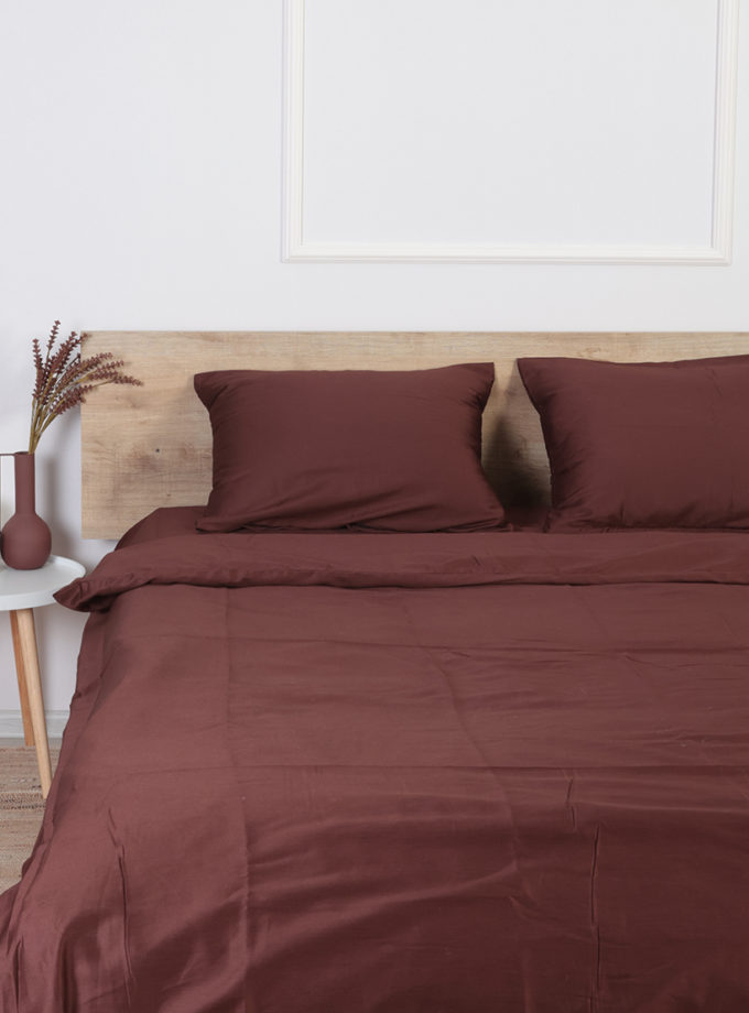 Комплект постільної білизни Шоколадний  сатин №78 BEDCLOZZZES (BEDCLZ_6386)