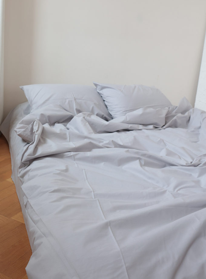 Комплект постільної білизни Сірий ранфорс №55 BEDCLOZZZES (BEDCLZ_7277)