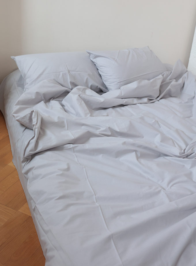 Комплект постільної білизни Сірий ранфорс №55 BEDCLOZZZES (BEDCLZ_7277)