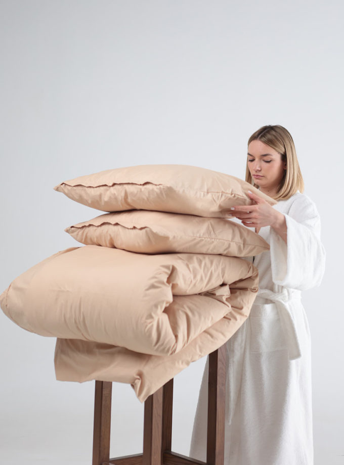 Комплект постільної білизни Ранфорс бежевий №12 BEDCLOZZZES (BEDCLZ_13155-1-1)