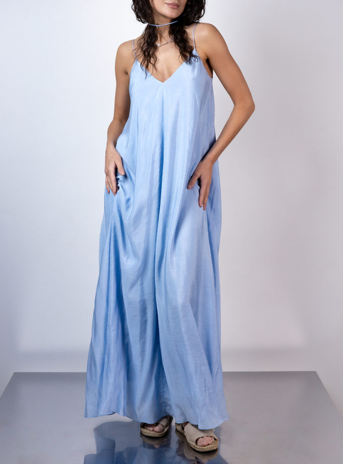 Сукня на тонких бретелях максі ZHARKO (ZHRK_Kzss2500002dressblue)