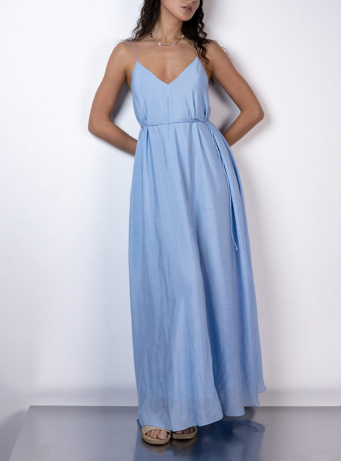 Сукня на тонких бретелях максі ZHARKO (ZHRK_Kzss2500002dressblue)