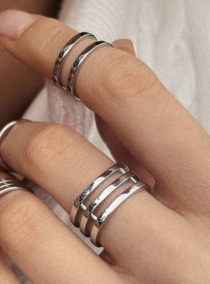 Каблучка на флангу Double SILVER STORIES (SS_SSPR001)