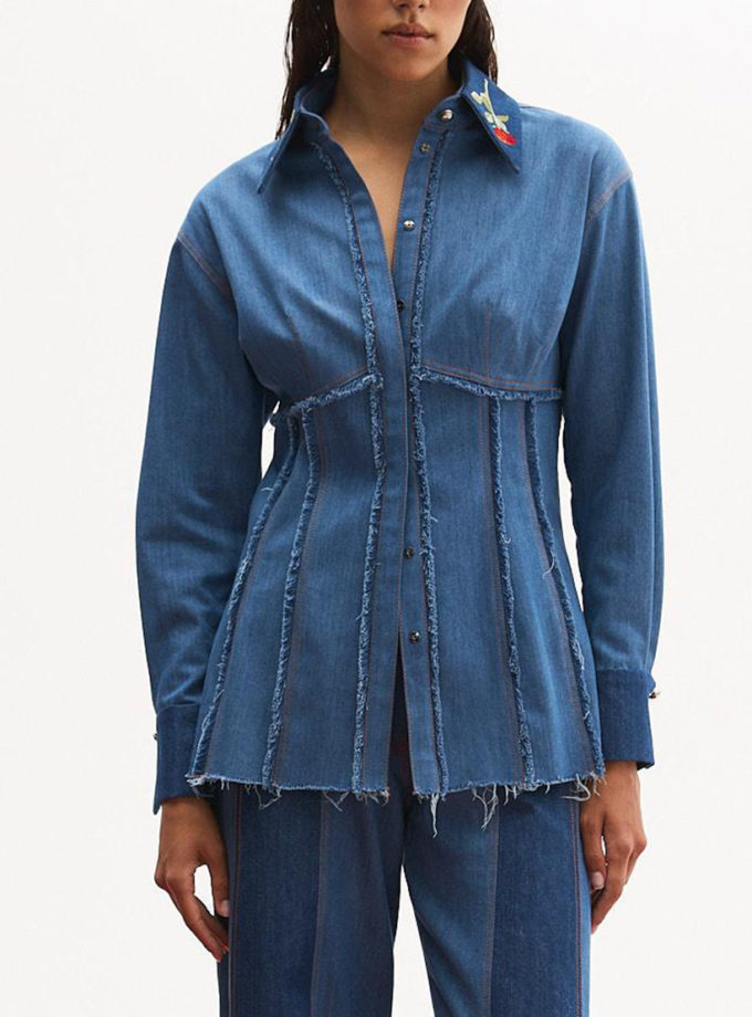 Сорочка з деніму NAGRODZKI.S (NGRDZK_1052)