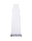 Сукня біла вʼязане з оборкою по низу IRARO (IR_SS25_DW_020)
