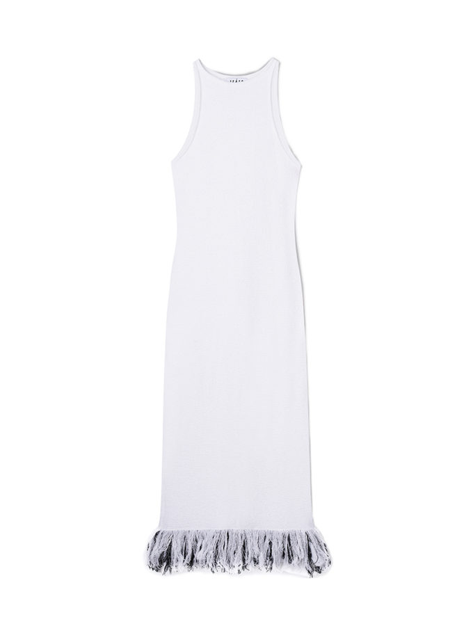 Сукня біла вʼязане з оборкою по низу IRARO (IR_SS25_DW_020) - фото 7