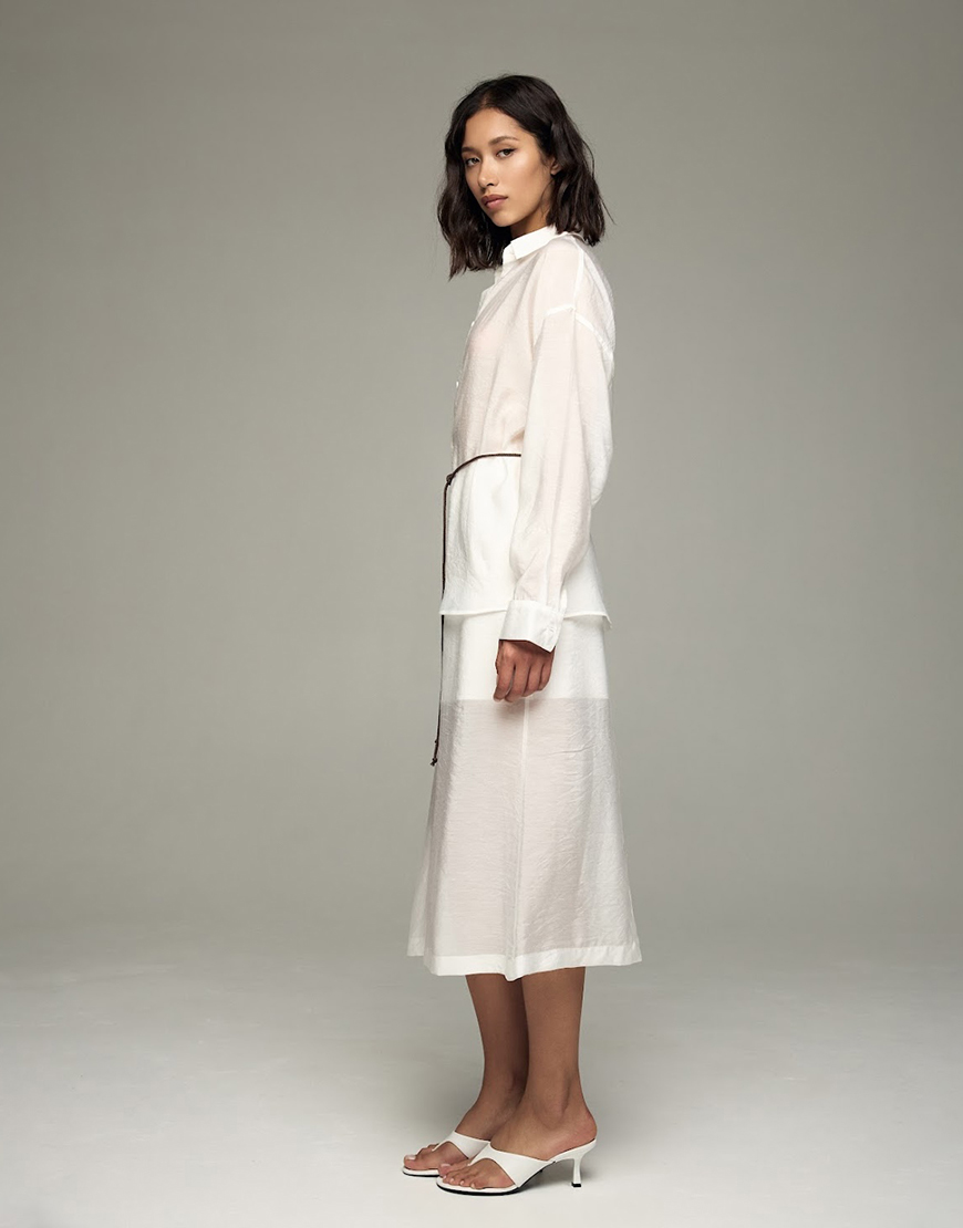 IMG_9755 Спідниця міді Desert у молочному кольорі ATTIE (ATT_SKRTDSRTW06) - фото 3