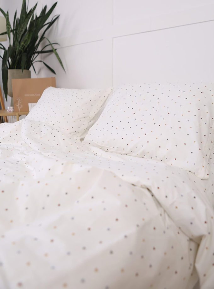 Комплект постільної білизни Ранфорс milk hearts BEDCLOZZZES (BEDCLZ_5875)