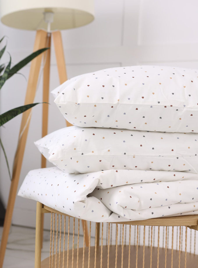 Комплект постільної білизни Ранфорс milk hearts BEDCLOZZZES (BEDCLZ_5875)