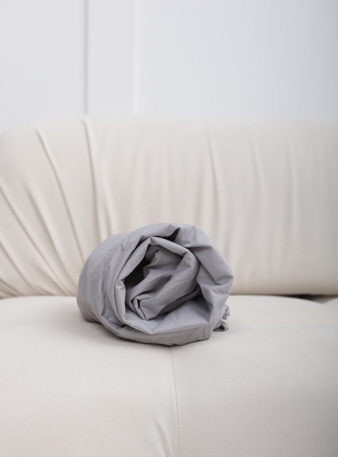 Простирадло на резинці ранфорс світло-сірий BEDCLOZZZES (BEDCLZ_04)