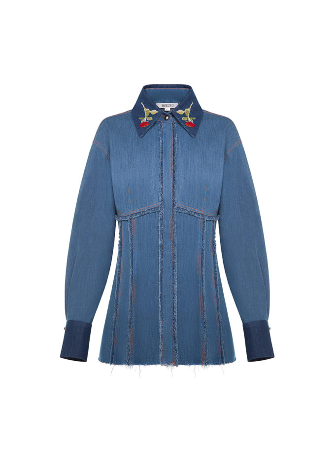 Сорочка з деніму NAGRODZKI.S (NGRDZK_1052)